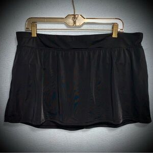 Women’s XL (16-18) Avia Black Swim Skort Athletic Skirt NEW